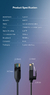 Cabo Ethernet UGREEN 6 a 10gbps Cabo de rede 4 trançado - loja online