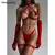 Conjunto de Lingerie Cortar Halter ElaShopp na internet