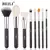 Kit BEILI Pincéis Maquiagem Preto - Cerdas de Fibra Natural - loja online