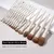 Imagem do Kit BEILI 15 Pincéis Maquiagem Bege - Pó, Blush, Sombra e Delineador