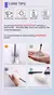 Kit BEILI 24 Pincéis Maquiagem Branco/Prata - Cerdas Naturais
