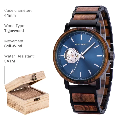 Relógios de Pulso Masculino BOBO BIRD T120 À Prova D'Água