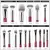 Kit BEILI 24 Pincéis Maquiagem Branco/Prata - Cerdas Naturais - ElaShopp.com