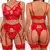 Conjunto de Lingerie com Decote em V e Cinta-Liga ElaShopp - ElaShopp.com