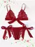 Conjunto Sutiã e Calcinha de Renda Transparente ElaShopp - comprar online