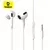 Fone De Ouvido Com Fio Com Microfone Baseus Isx Branco