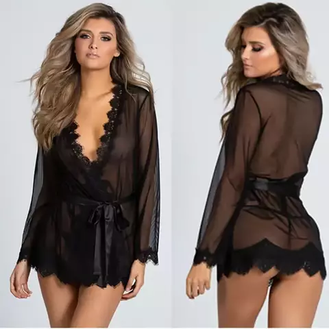 Vestido Renda Lingerie ElaShopp
