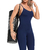 Macacão de Treino Feminino Catsuit Bodysuit sem Mangas ElaShopp - comprar online