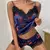 Conjunto Lingerie Pijama de Seda Feminino com Renda V ElaShopp - ElaShopp.com