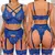 Conjunto de Lingerie com Decote em V e Cinta-Liga ElaShopp na internet