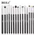 Kit BEILI Pincéis Maquiagem Preto - Cerdas de Fibra Natural - ElaShopp.com