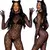 Meia Malha Arrastão Bodystockings, Lingeriecom Abertura Frontal ElaShopp