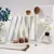 Kit BEILI 24 Pincéis Maquiagem Branco/Prata - Cerdas Naturais - comprar online