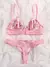Conjunto Lingerie Bordado Floral Transparente ElaShopp na internet
