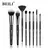 Kit de Pincéis Maquiagem Profissional BEILI Preto - Pó, Base, Mistura na internet