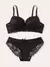 Conjunto de Lingerie Transparente Floral com Aro, 2 Peças - ElaShopp - comprar online