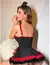 Conjunto Sexy Enfermeira Vestido Tanga e Bandana com Babados - comprar online