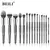 Kit BEILI 24 Pincéis Maquiagem Branco/Prata - Cerdas Naturais - ElaShopp.com