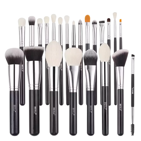 KIT Pincéis de Maquiagem Profissional BEILI Blush e Sombra