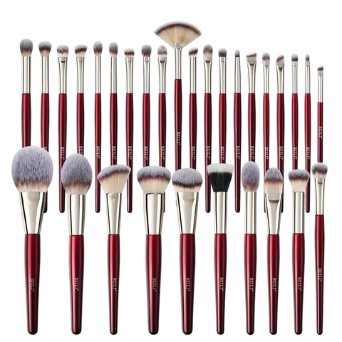 BEILI Pincéis de Maquiagem Profissional, Sintético, 8-30 Pcs