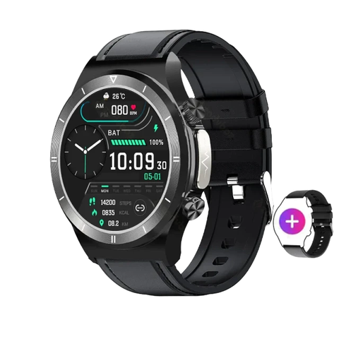 Smartwatch ECG Impermeável Chamadas de Voz Esportivo IP68 2024