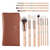 Kit 12 Conjunto de Pincéis de Maquiagem Rosa Dourado BEILI