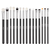 Conjunto de Pincéis Maquiagem Preto BEILI, 10-19 Pcs Natural