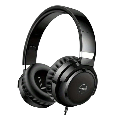 Fones de Ouvido Picun C60 com Microfone Leves e Dobraveis
