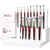 Kit BEILI 24 Pincéis Maquiagem Branco/Prata - Cerdas Naturais