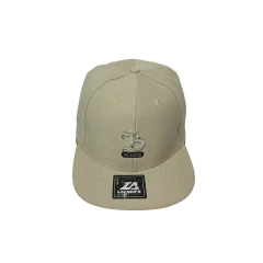 BONÉ LAYNERS LISO ABA RETA 6 GOMOS APLIQUE/BORDADO COM SILK NA ABA BEGE na internet