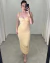 Vestido Longo Raya - Amarelo