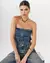 Cropped Jeans Ziper Frente - loja online