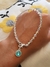 pulsera de cristal con piedrita de cristal