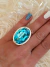 Anillo cielo de Angeles turquesa