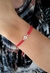 pulsera ajustable con susanito (roja)