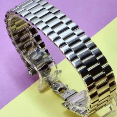 PULSERA DE PLATA TIPO RLX COD:5972
