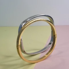 PULSERA ACERO ESCLAVA RECTANGULAR CON BISAGRA 5250 - comprar online