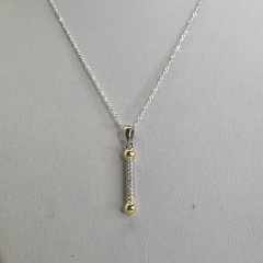 CONJUNTO JOYERIA PLATA Y ORO 18 ORIGEN ITALIA COD 5598 en internet