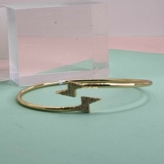 PULSERA TIPO ESCLAVA ROCK ENCHAPADA EN ORO 18K COD 4946 en internet
