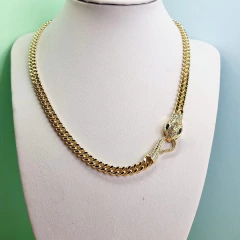 COLLAR ENCHAPADO EN ORO MODELO SERPIENTE 4955