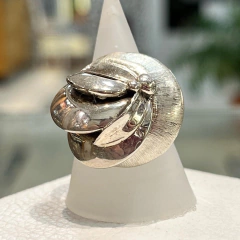 ANILLO PLATA GAJOS Y LUNAS ESTILO BELGIORNO K1058 - comprar online