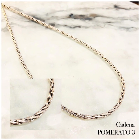 CADENA COLLAR POMERATO EN PLATA 925 cod: 9670