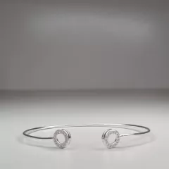 PULSERA ESTILO MEDIA ESCLAVA CON TERMINALES DE CUBIC ITALIA K2942 - comprar online