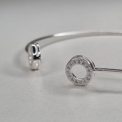 PULSERA ESTILO MEDIA ESCLAVA CON TERMINALES DE CUBIC ITALIA K2942 en internet