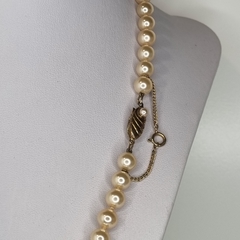 COLLAR DE PERLAS MAJORICA ANTIGUO DECADA 60 COLOR CREME COD 2950 - comprar online