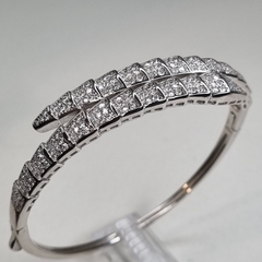 PULSERA PAVEE ITALIANA RIGIDA SERPIENTE SK793 - comprar online