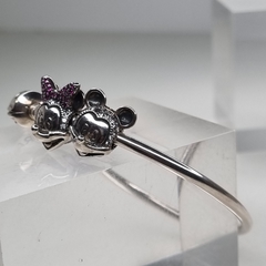 PULSERA ESCLAVA ESTILO PANDORA CON CHARM MINNI Y MICKEY DISNEY 9025K - tienda online