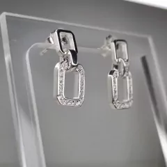 AROS ITALIANOS PLATA Y CUBICS RODINADOS 3231