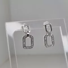 AROS ITALIANOS PLATA Y CUBICS RODINADOS 3231 - comprar online