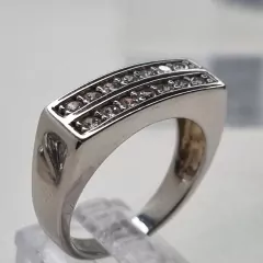 ANILLO DOBLE 1/2 SIN FIN CON CUBICS 3238